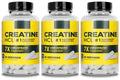 Creatine HCl Capsules – Muscle & Cognitive Energy Support 90ct Creatine Supplement Qst 270 Count(Pack of 3)