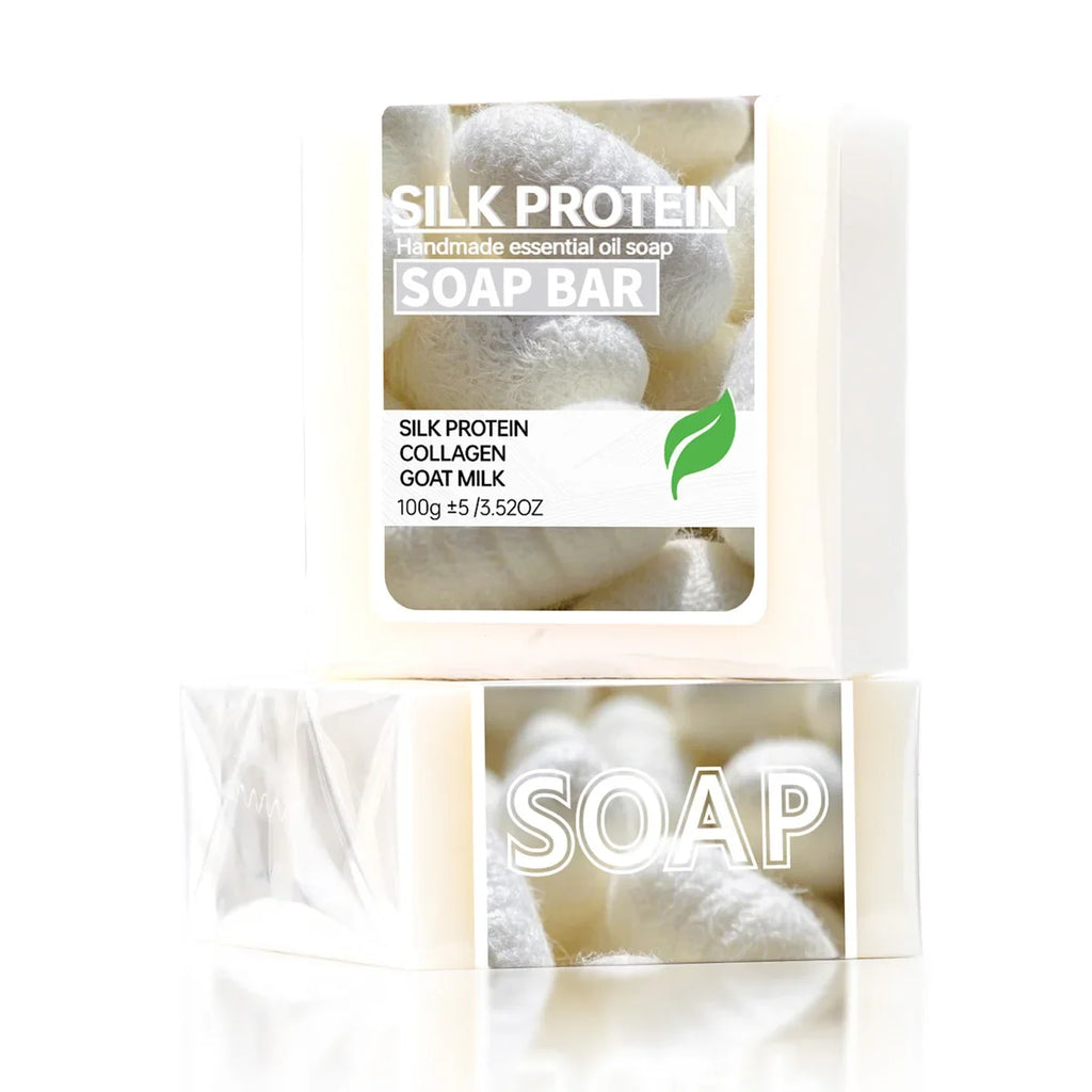 Silk Protein Handmade Soap – Moisturising Face & Body Bar Artisan Bar Soap Qme