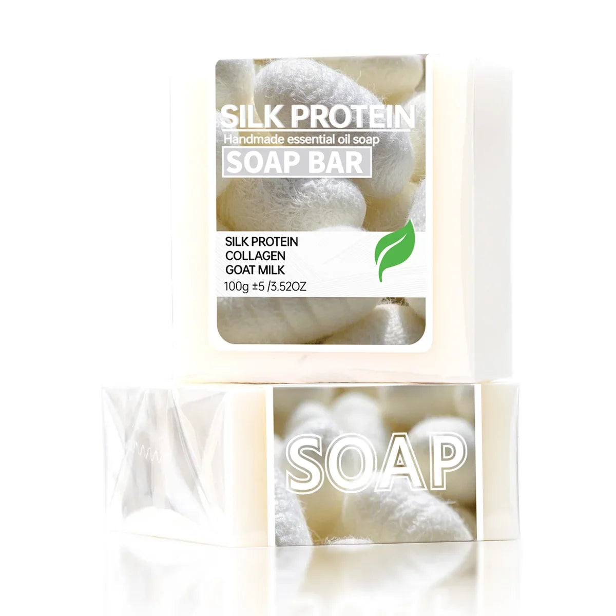 Silk Protein Handmade Soap – Moisturising Face & Body Bar Artisan Bar Soap Qme