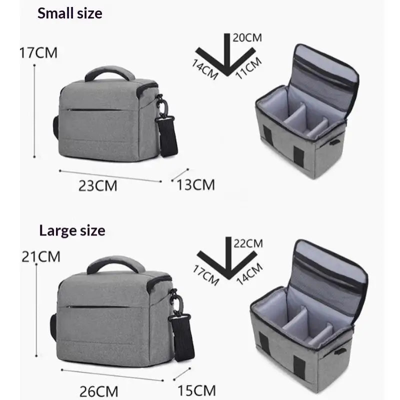 Lightweight Water-Resistant Camera Bag | Shockproof Padded Camera Bag Qme