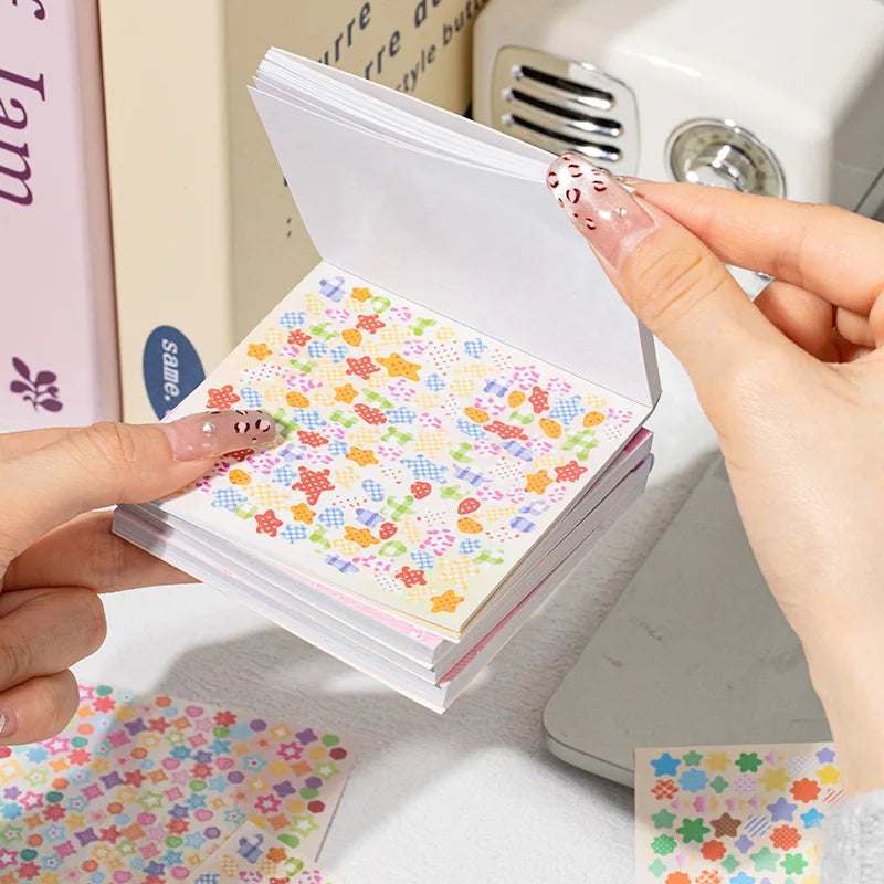 Cute Die-Cut Flash Stickers for Scrapbook, Journal & Phone Decorative Stickers Qme