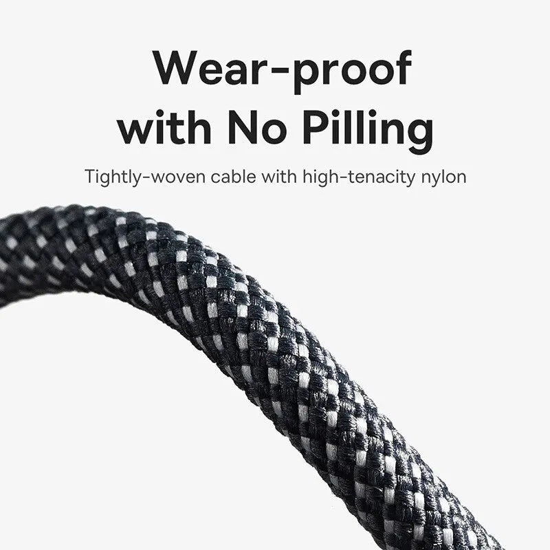 Baseus 100W USB-A to USB-C Fast Charging Braided Cable USB Charging Cable Qst