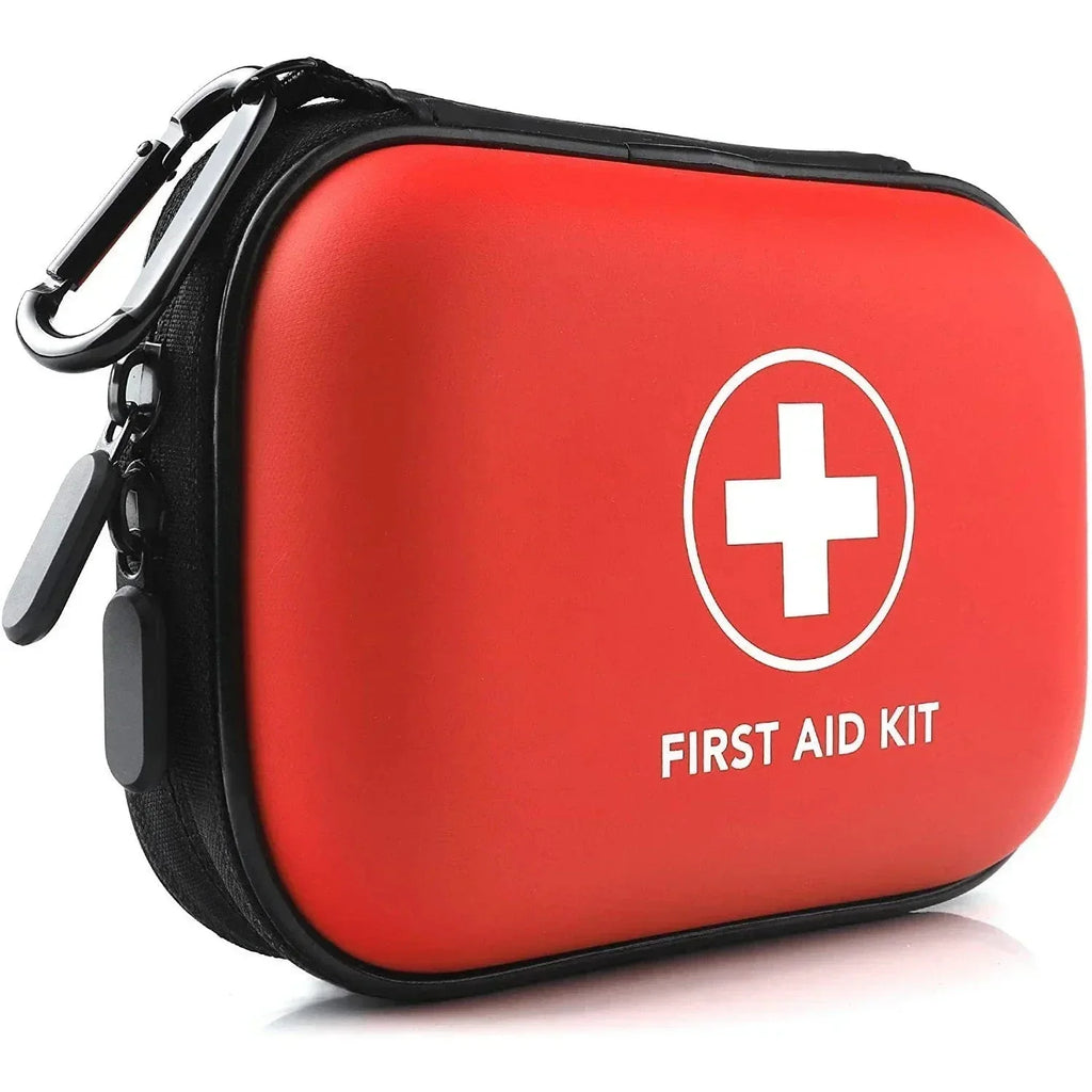 Portable Emergency First Aid Bag – Travel & Outdoor Use First Aid Organizer Bag Qme red bag