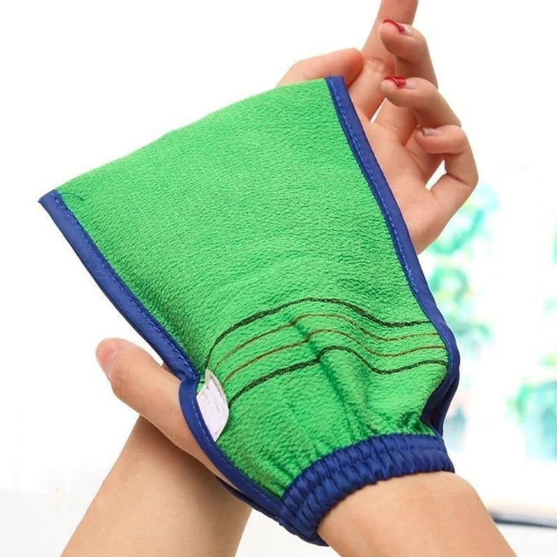 Korean Exfoliating Bath Washcloth Double-Sided Body Scrub Exfoliating Bath Cloth Qme