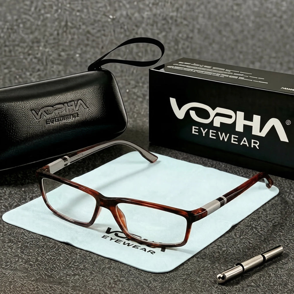 VOPHA Anti-Blue Light Reading Glasses Unisex +1.0–+3.0 L6 Reading Glasses Qst 100 Leopard