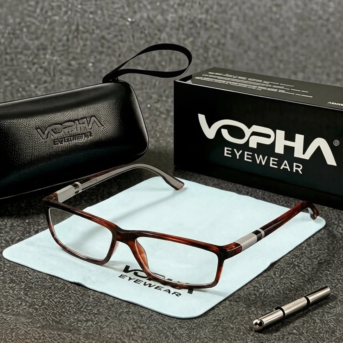 VOPHA Anti-Blue Light Reading Glasses Unisex +1.0–+3.0 L6 Reading Glasses Qst 100 Leopard