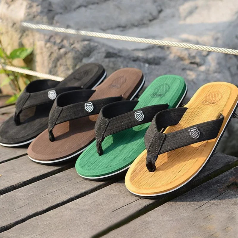 Men's Non-Slip EVA Flip Flops – Casual Beach Sandals Men's Flip Flops Qme