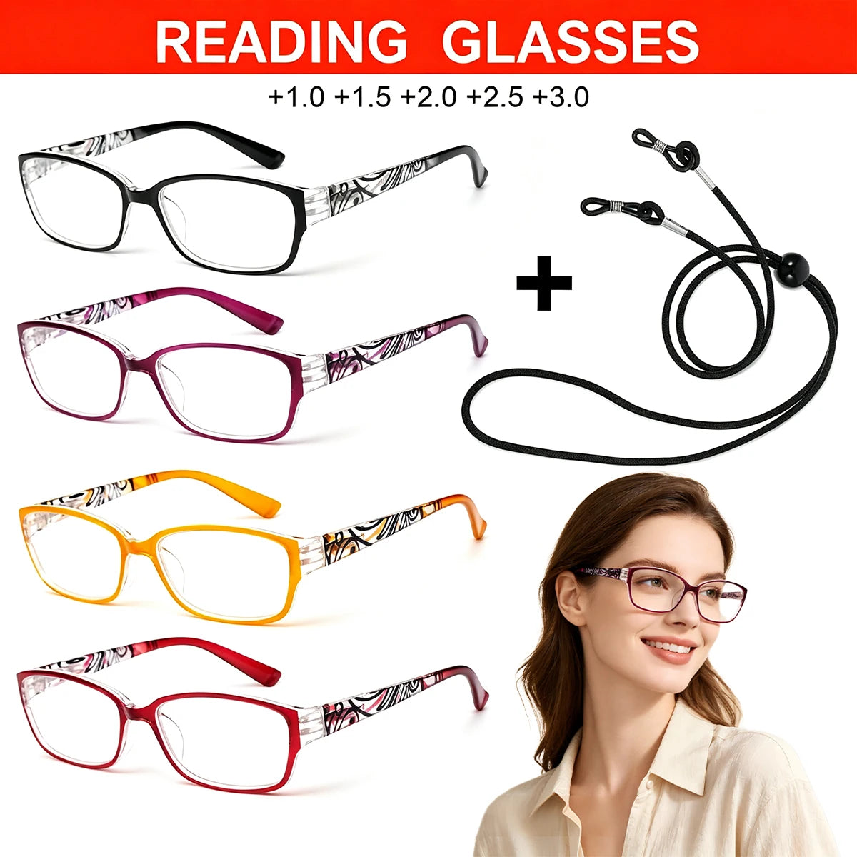 VOPHA L3 Blue Light Blocking Reading Glasses – Lightweight Reading Glasses Qst