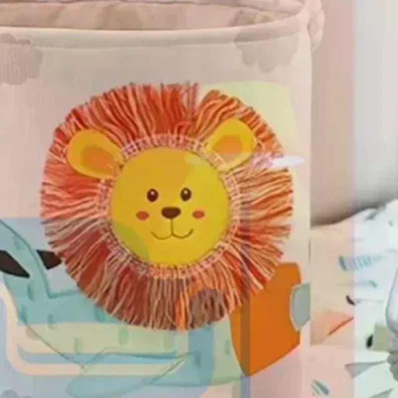 Cute Cartoon Embroidered Storage Baskets – Stackable Storage Basket Qme
