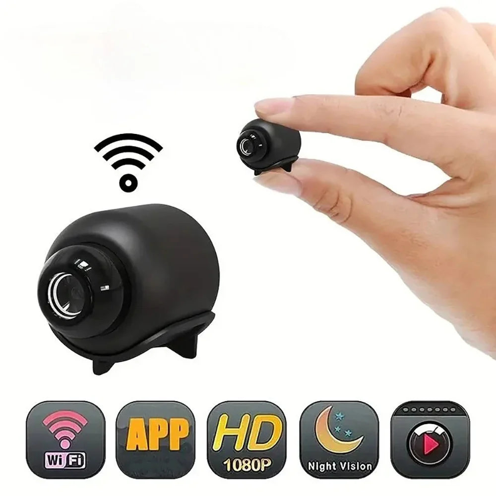 Mini WiFi Security Camera – Wireless Remote Monitoring & Night Vision WiFi Security Camera Qme
