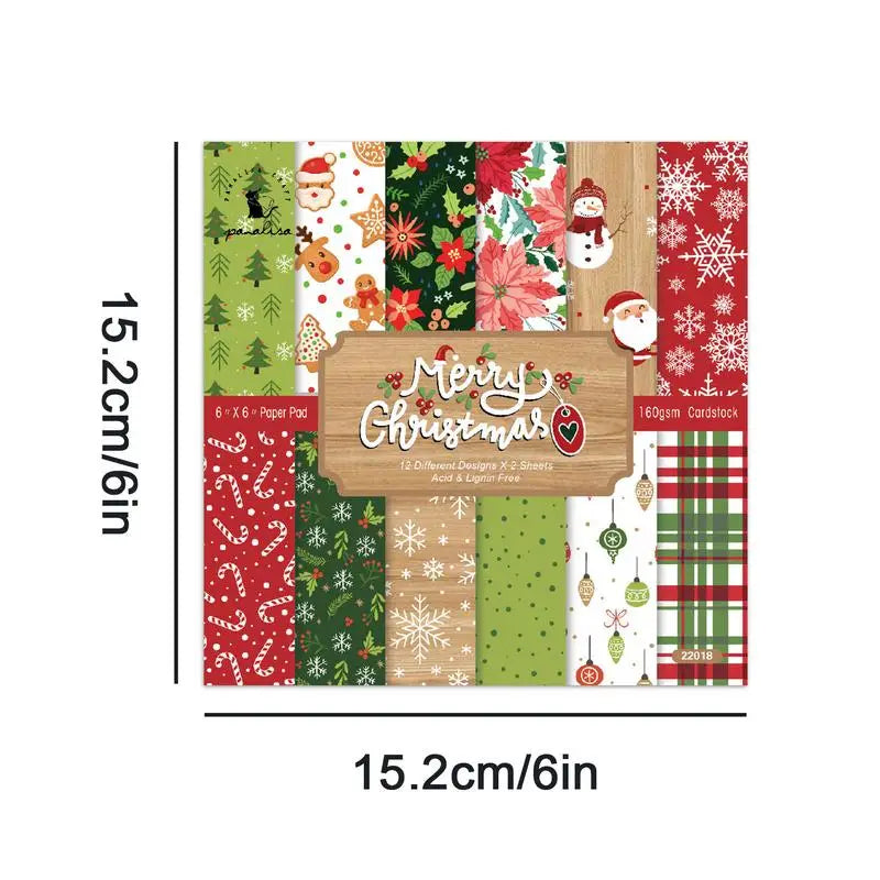 Christmas Vintage Scrapbooking Paper – 12 Festive DIY Patterns Scrapbooking Paper Qme