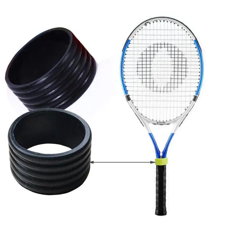 Silicone Tennis Racket Grip Ring Closure Bands – 4 Pcs Set Racket Grip Ring Qme