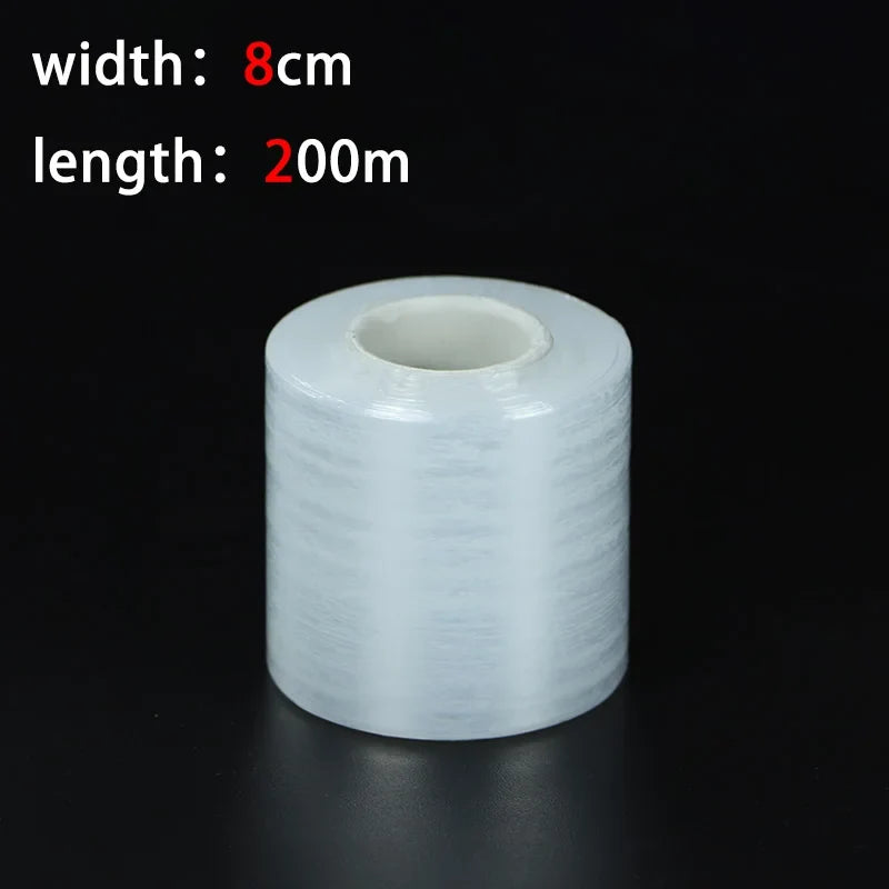 PE Stretch Film 200M Small Roll – Sealing & Packaging Wrap Stretch Wrap Film Qme 80mm