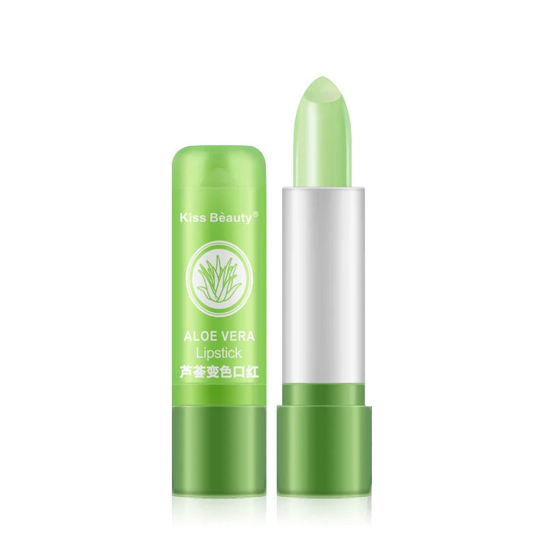 Aloe Vera Color-Changing Lipstick – Moisturizing Lip Balm Color-Changing Lip Balm Qst 1pc