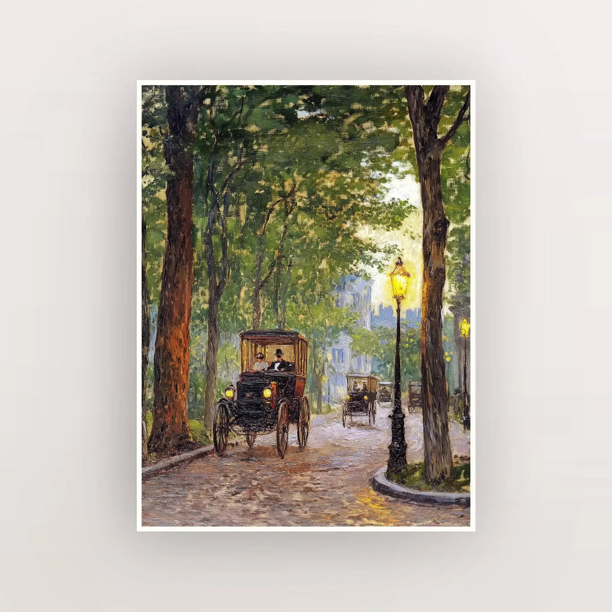 Vintage Landscape Canvas Art Print – Village Forest Flower Wall Decor Canvas Wall Art Qst 19 20x30cm Unframed
