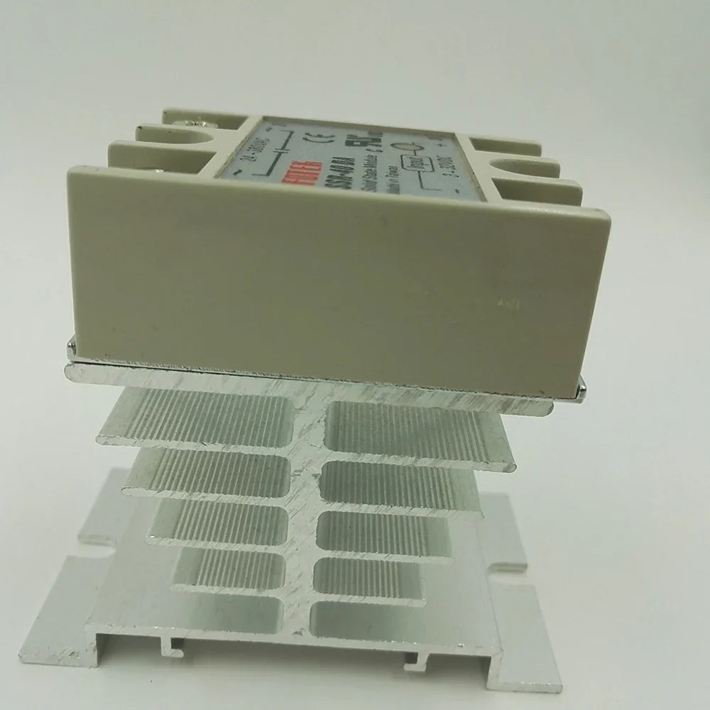 Aluminum Heat Sink Radiator for Single-Phase Solid State Relay SSR Heat Sink Qme