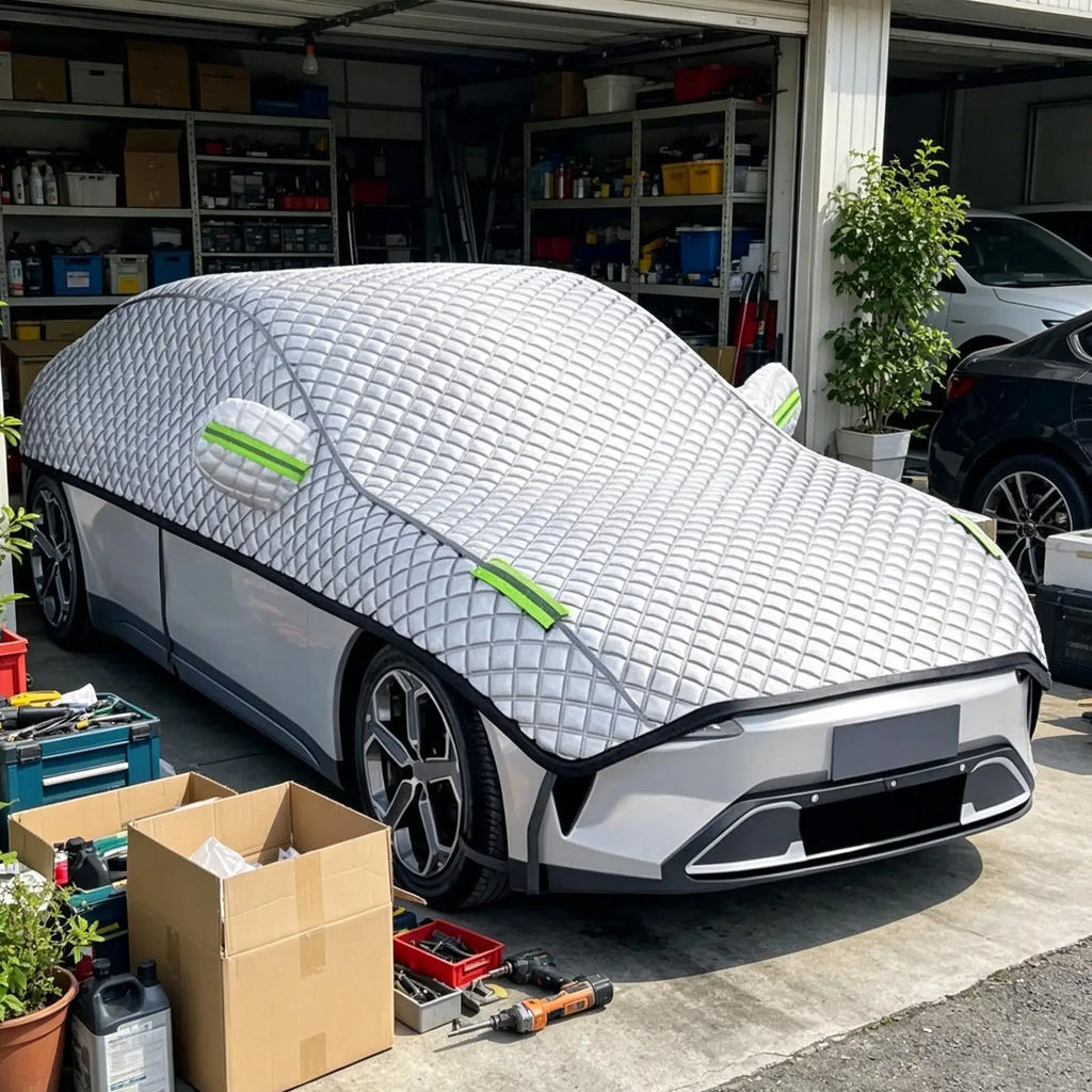 Half Car Cover – UV, Waterproof, Snow & Frost Protection Half Car Cover Qst