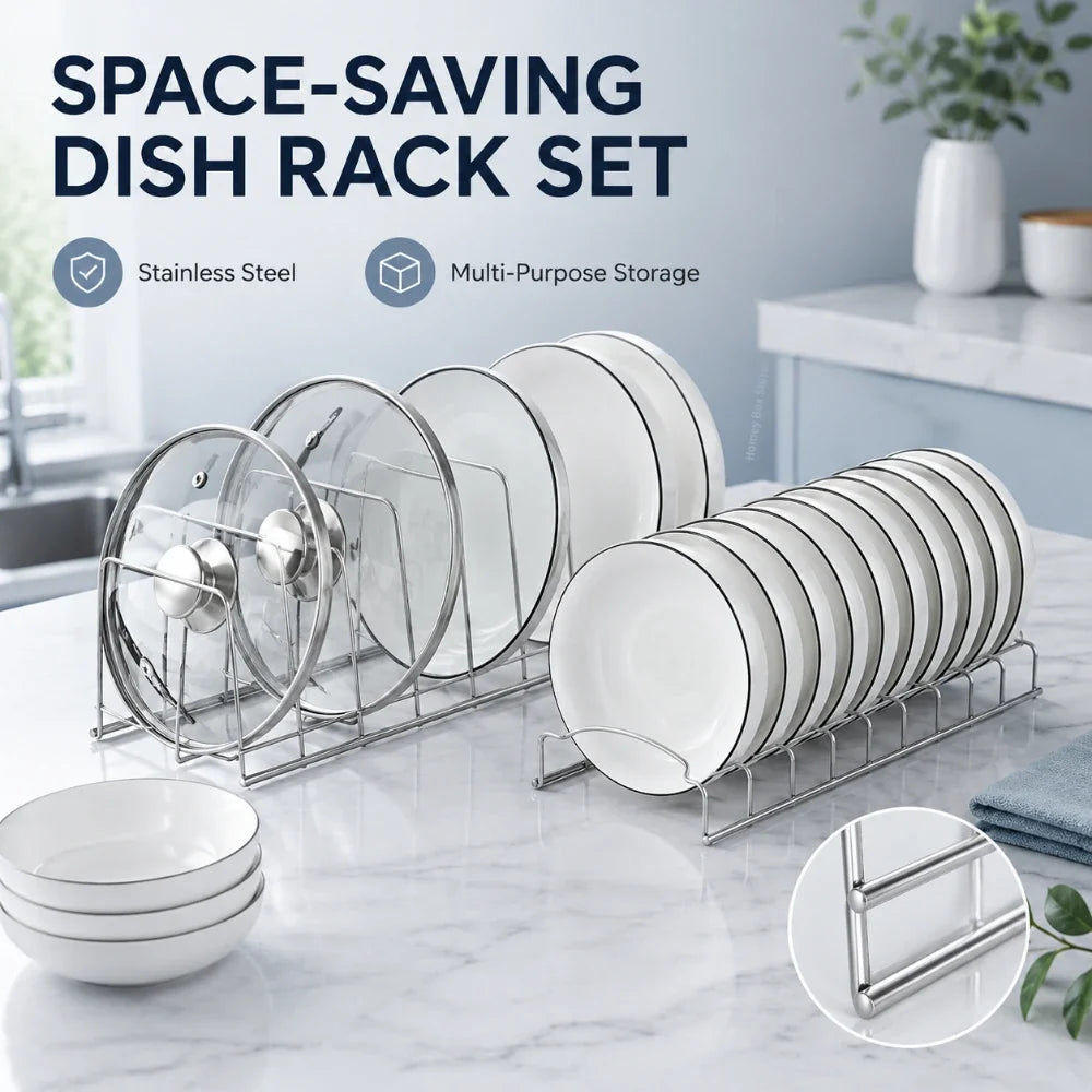Stainless Steel Kitchen Drying Rack | Space-Saving Organizer Kitchen Drying Rack Qme