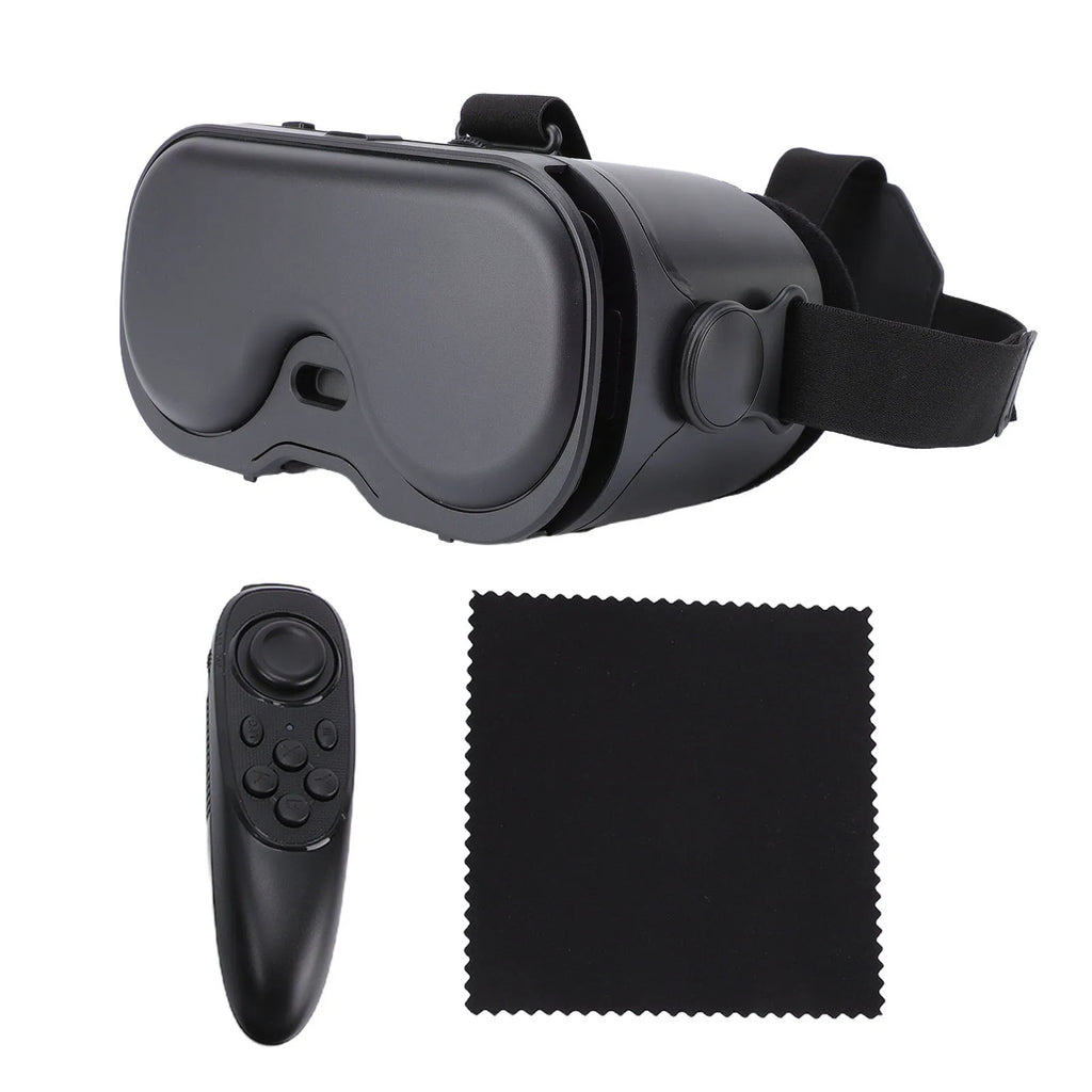 3D VR Headset 120° FOV Anti Blue Light + Bluetooth Controller VR Headset Qst black
