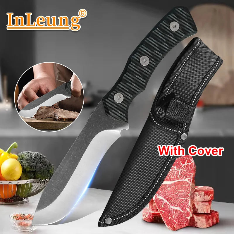 InLeung Stainless Steel Chef Knife – Cleaver & Veggie Knife Kitchen Chef Knife Qst