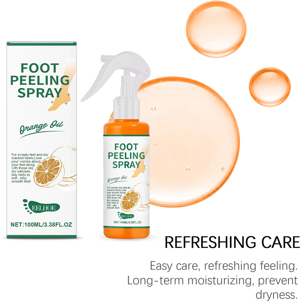 Foot Exfoliating Spray 110ml – Salicylic Acid Callus Softener Foot Exfoliating Spray Qst