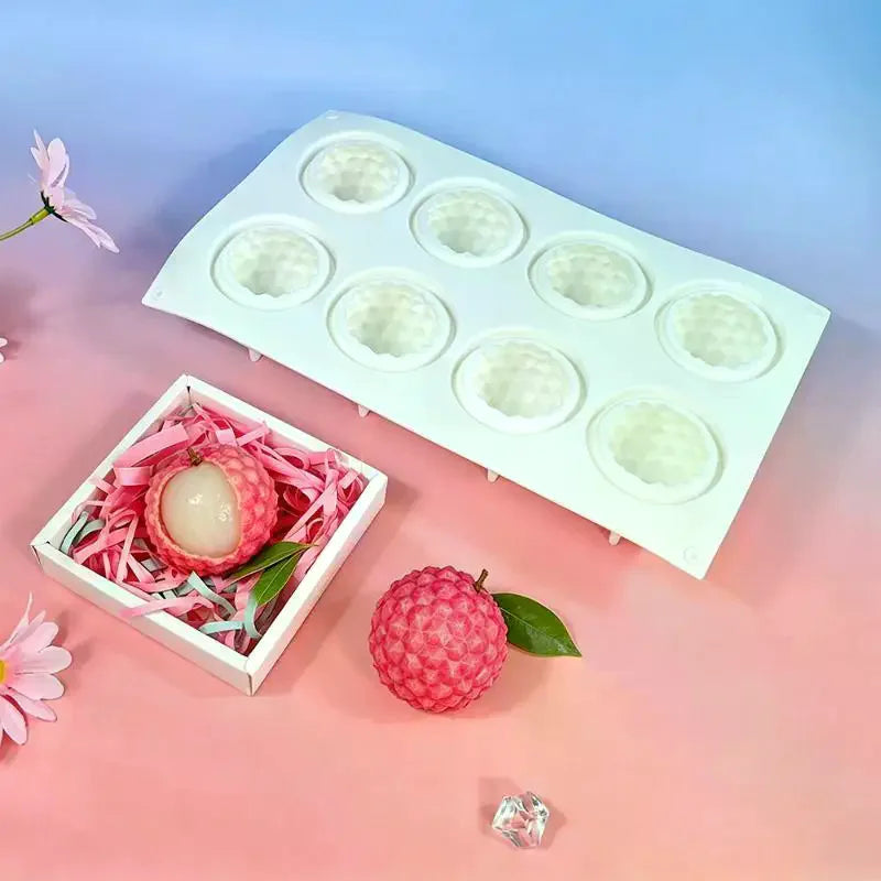Lychee Silicone Mold – Mousse Cake, Chocolate & Pudding Mold Silicone Baking Mold Qme