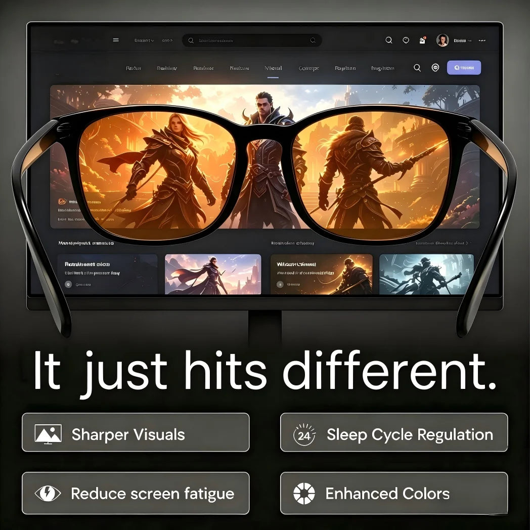 VOPHA S70 Blue Light Blocking Glasses – Gaming & Computer Blue Light Glasses Qst