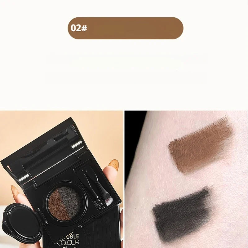 Two Tone Matte Eyebrow Cream – Lightweight & Smudge-Proof Eyebrow Cream Qme 02