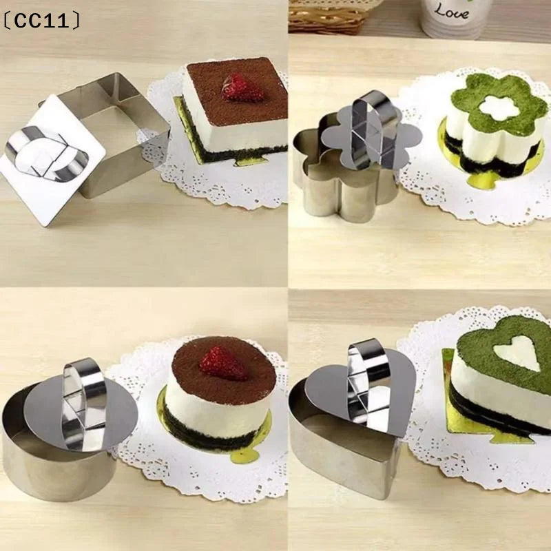 Stainless Steel Mousse Cake Molds | Multiple Shapes Easy Demold Mousse Cake Molds Qme