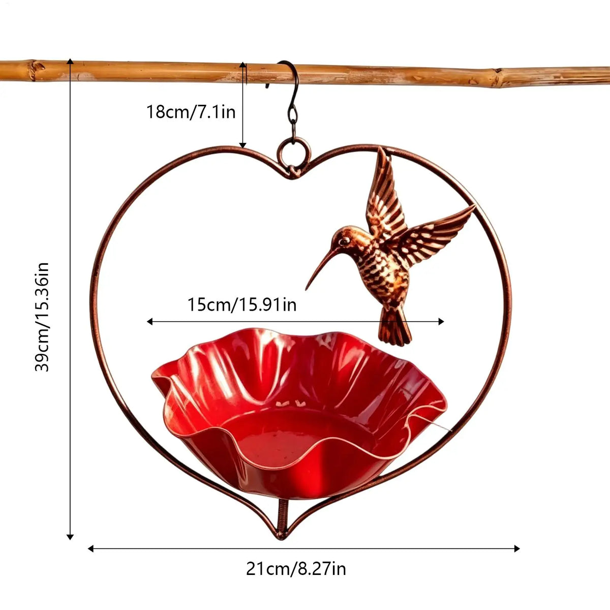 Decorative Bird Bath Water Feeder Tray Dispenser for Garden Bird Bath Feeder Qme