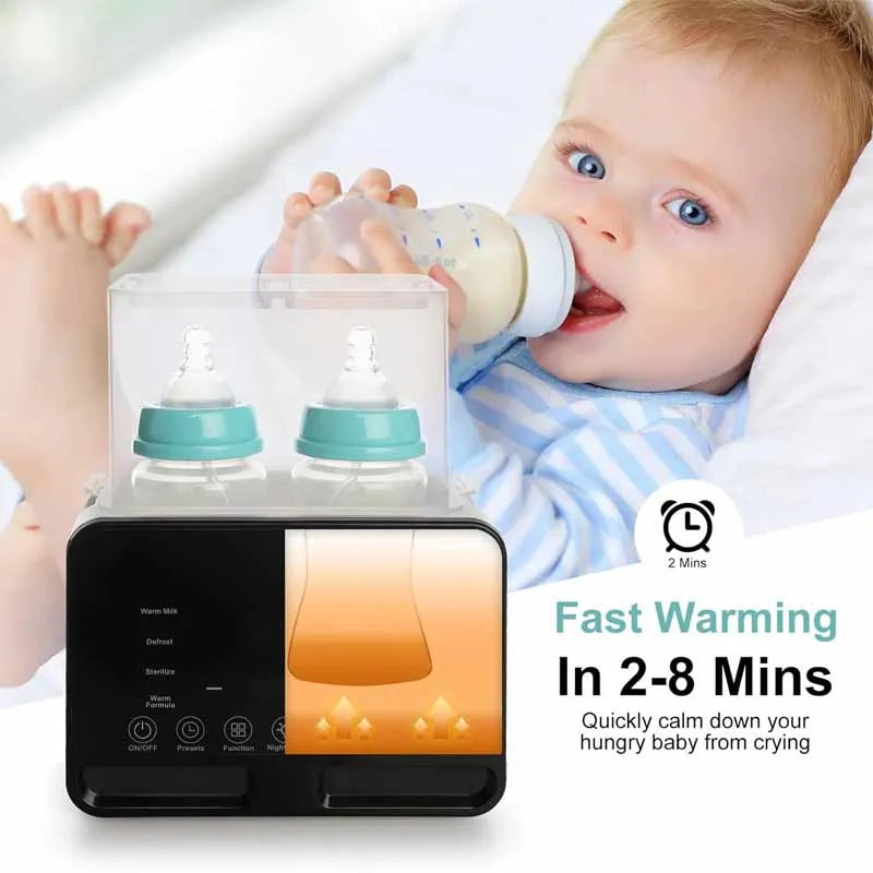 Baby Bottle Warmer & Sterilizer – Fast Heating with Timer Bottle Warmer Sterilizer Qst