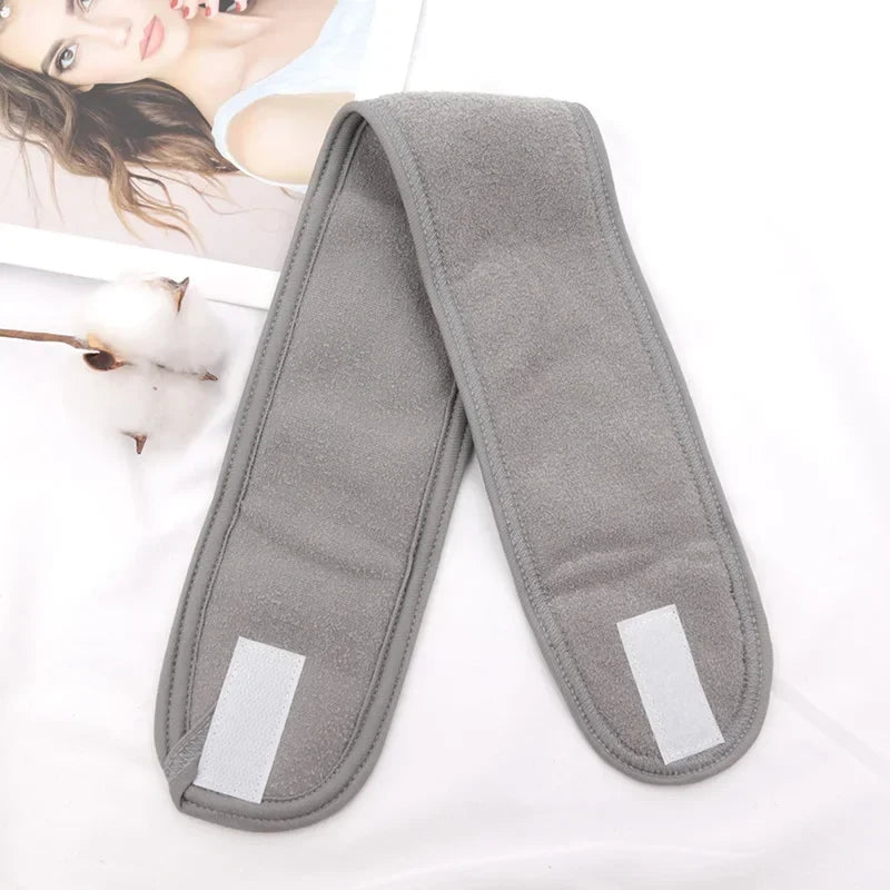 Women's Wide Spa Hairband – Adjustable Cotton Headband Spa Headband Qme