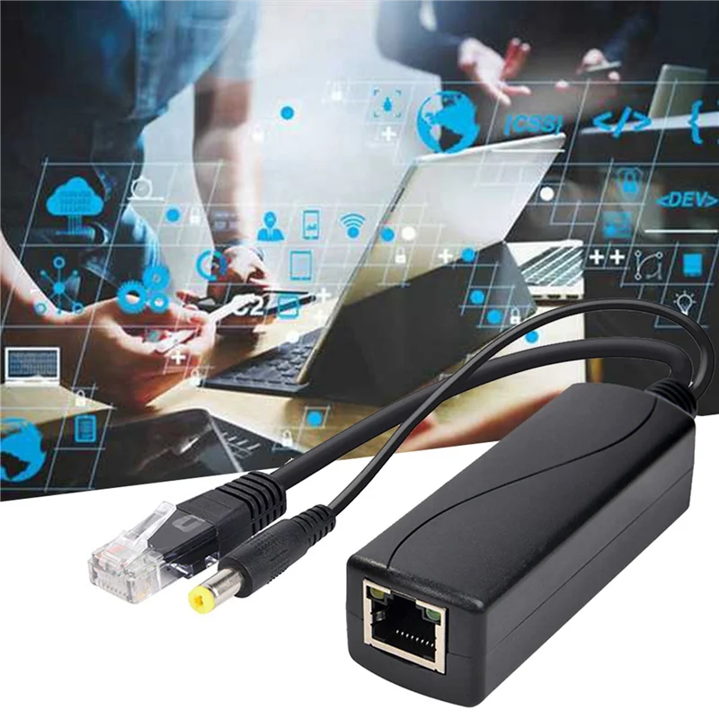 PoE Splitter 100M 12V 1A IEEE 802.3af 1.5KV Isolation PoE Splitter Qme