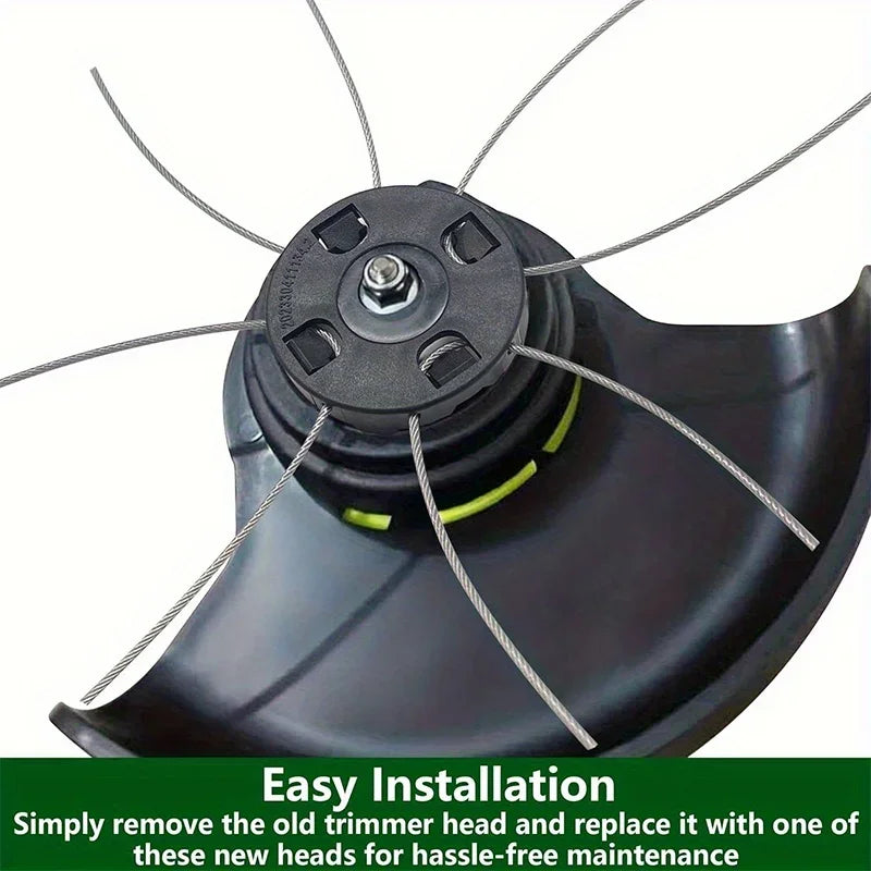 Universal 8-Line Steel Wire String Trimmer Replacement Head Trimmer Replacement Head Qme