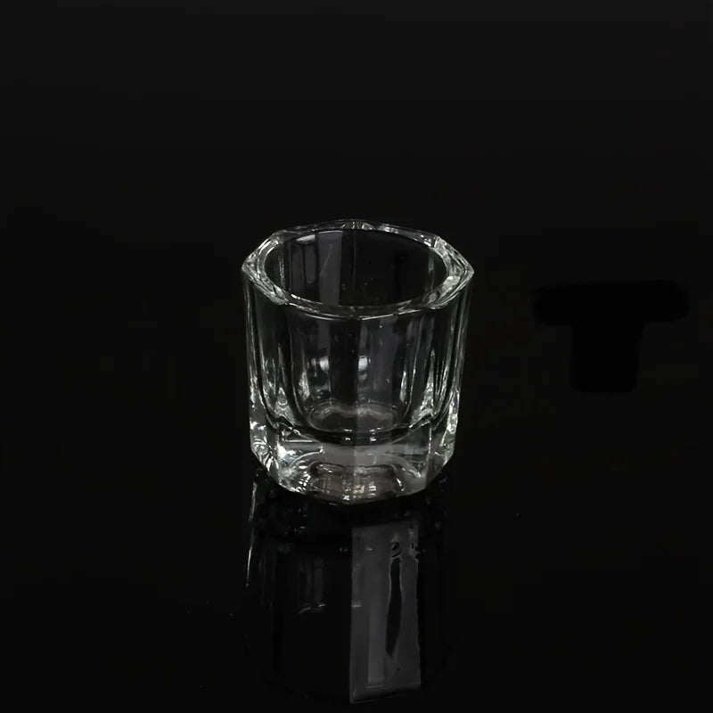 Mini Glass Crystal Dappen Dish for Nail Art – Set of 2 Nail Art Tool Qme