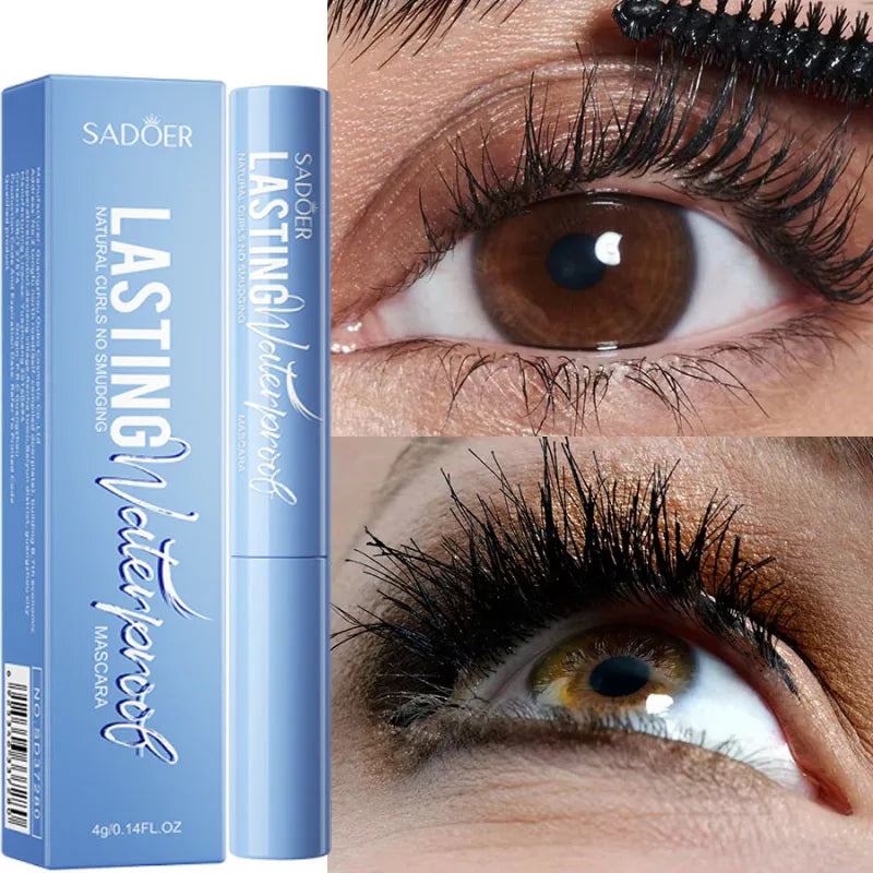 5D Waterproof Lengthening Mascara – Black Silk Fibre Lengthening Mascara Qme