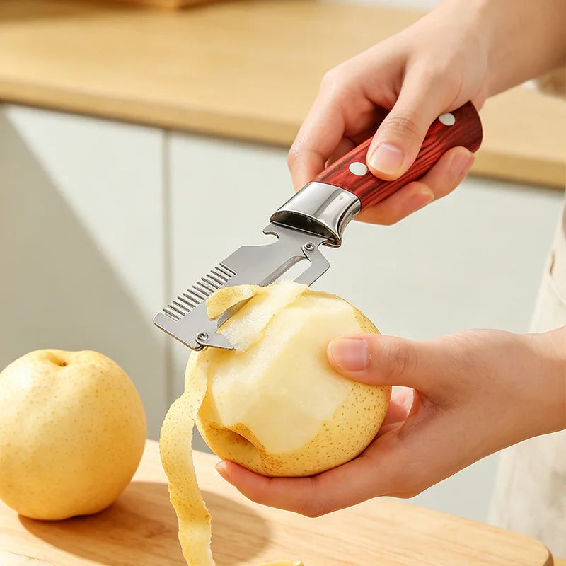 3-in-1 Stainless Steel Vegetable Peeler with Bottle Opener Vegetable Peeler Qst