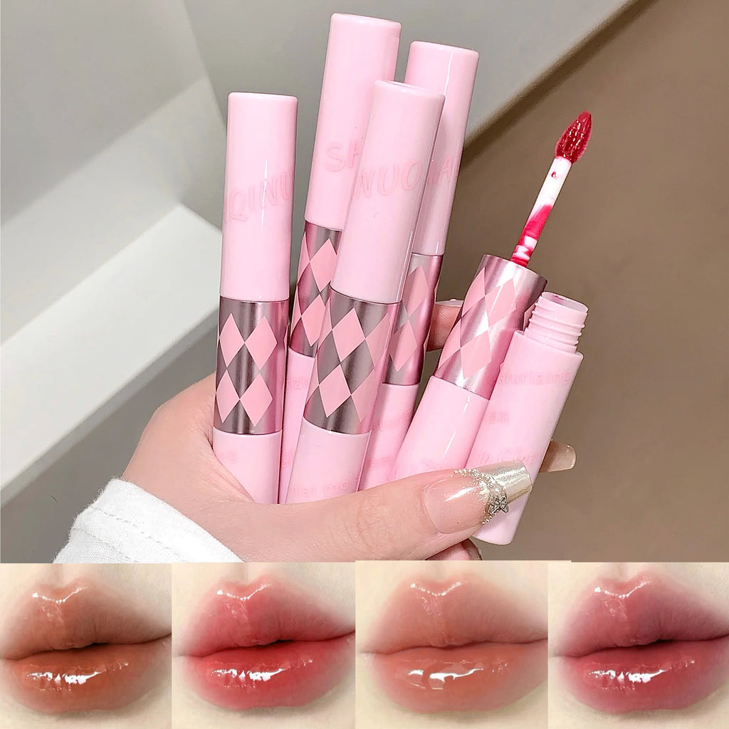 SHAQINUO Double-End Lip Gloss – Mirror Glaze & Matte Velvet Double-End Lip Gloss Qme