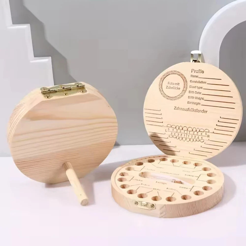 Children's Milk Tooth Keepsake Box – Baby Tooth Memento Storage Baby Tooth Keepsake Box Qme