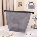 Large Waterproof Dry Wet Separation Gym & Travel Bag | PVC Wet Dry Separation Bag Qme Grey L-1pc