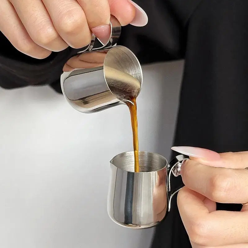 Mini Stainless Steel Milk Frothing Pitcher – Latte Art Jug Milk Frothing Pitcher Qst