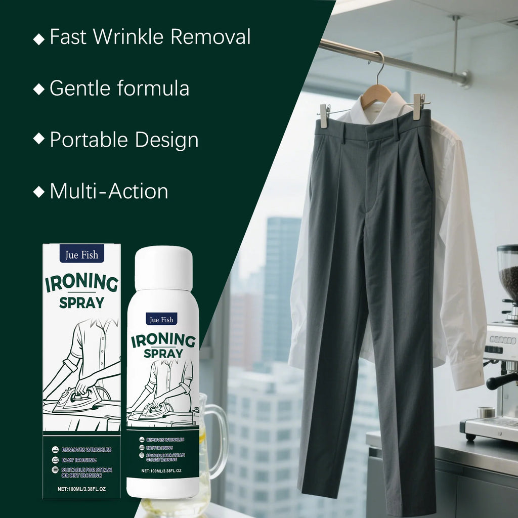 100ml Wrinkle Release Spray – Smooth Clothes Instantly Garment Care Spray Qst