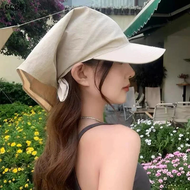 Unisex Bandana Visor Hat – UV Sun Protection Outdoor Cap Visor Sun Hat Qst