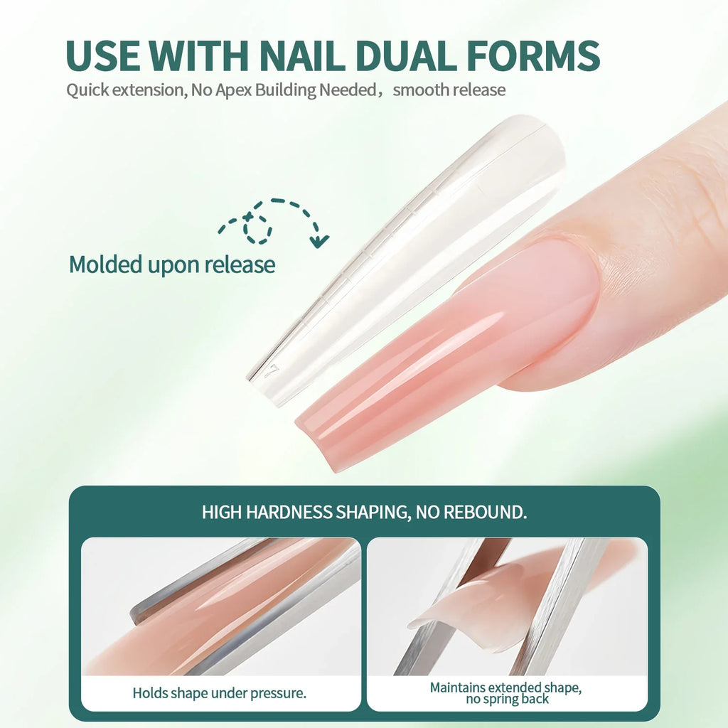 Nailpop 100g Milky Smooth Builder Gel – UV/LED Nail Extension Builder Gel Qme