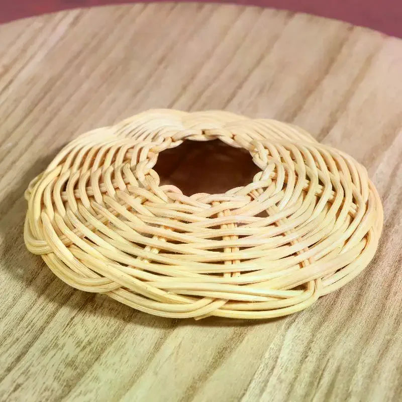 Handwoven Rattan Lampshade | Vintage Chandelier Light Cover Rattan Lampshade Qme