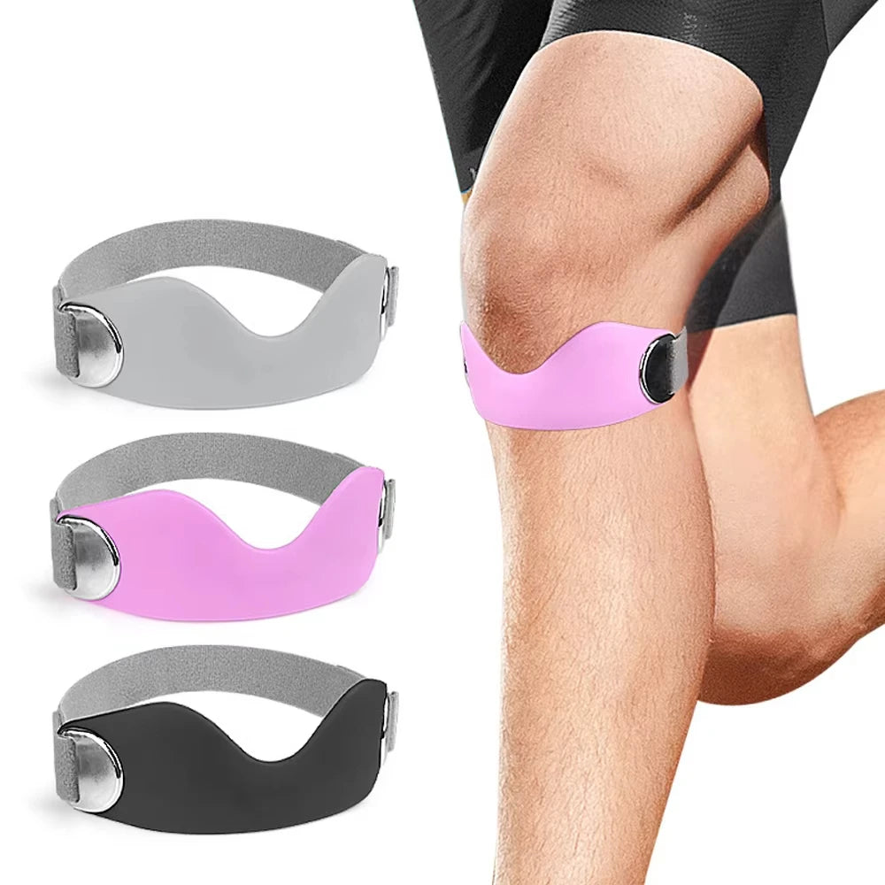 Adjustable Patella Knee Support Strap – Non-Slip Silicone Brace Knee Support Strap Qst