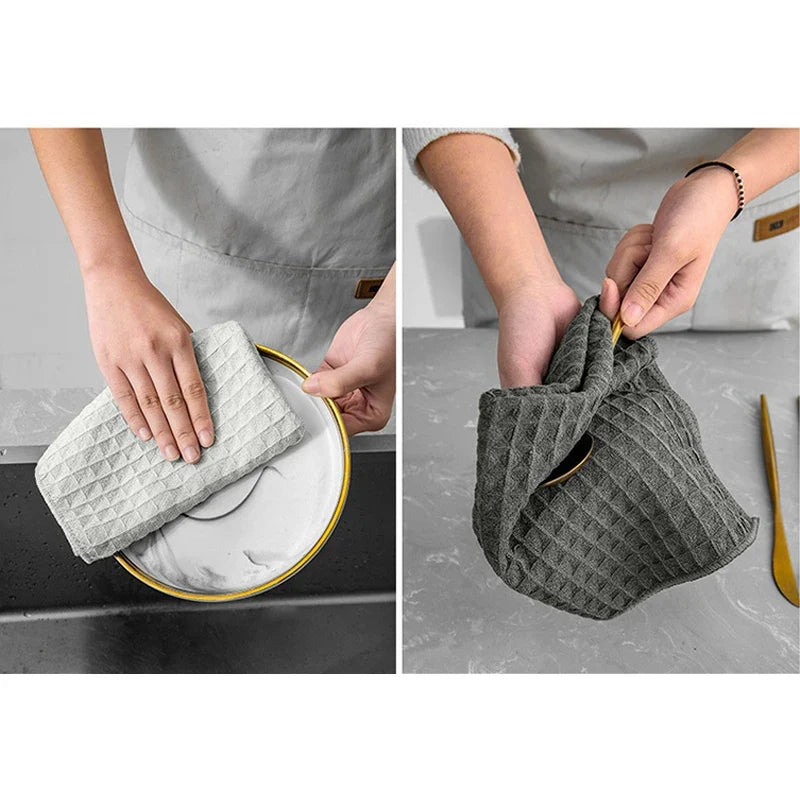 Barista Bar Towel – Lint-Free Microfiber Coffee Machine Cloth Microfiber Cleaning Cloth Qme