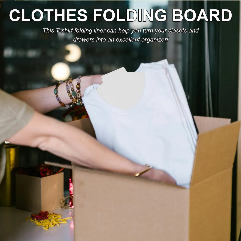 T-Shirt Folding Board Cardboard Liner – 20 Sheets | Fast & Neat Shirt Folding Board Qme