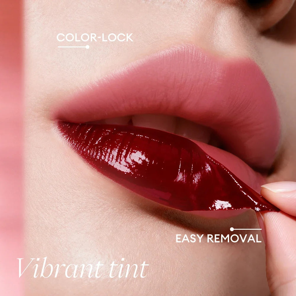 O TWO Peel-Off Lip Stain Tattoo | 48H Color-Lock, 4 Shades Peel-Off Lip Stain Qme