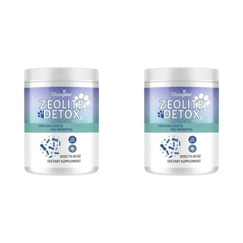 Zeolite Probiotic Powder Digestive Enzymes Prebiotic Fiber 300g Probiotic Supplement Qst 2 bottles